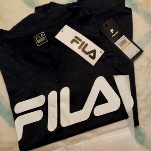 2 Fila long V Neck Tee NWT